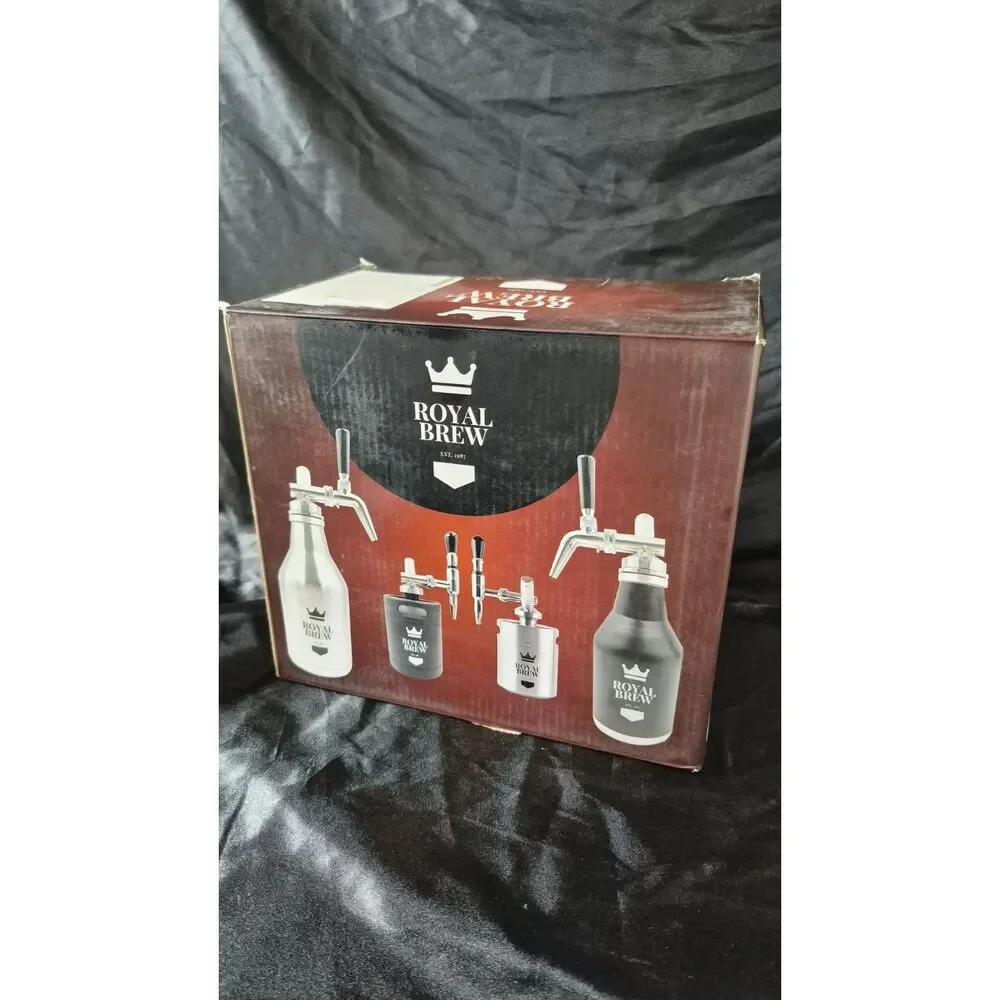 Royal Brew Nitro Cold Brew Coffee Maker Keg System Home Dispenser Open Box